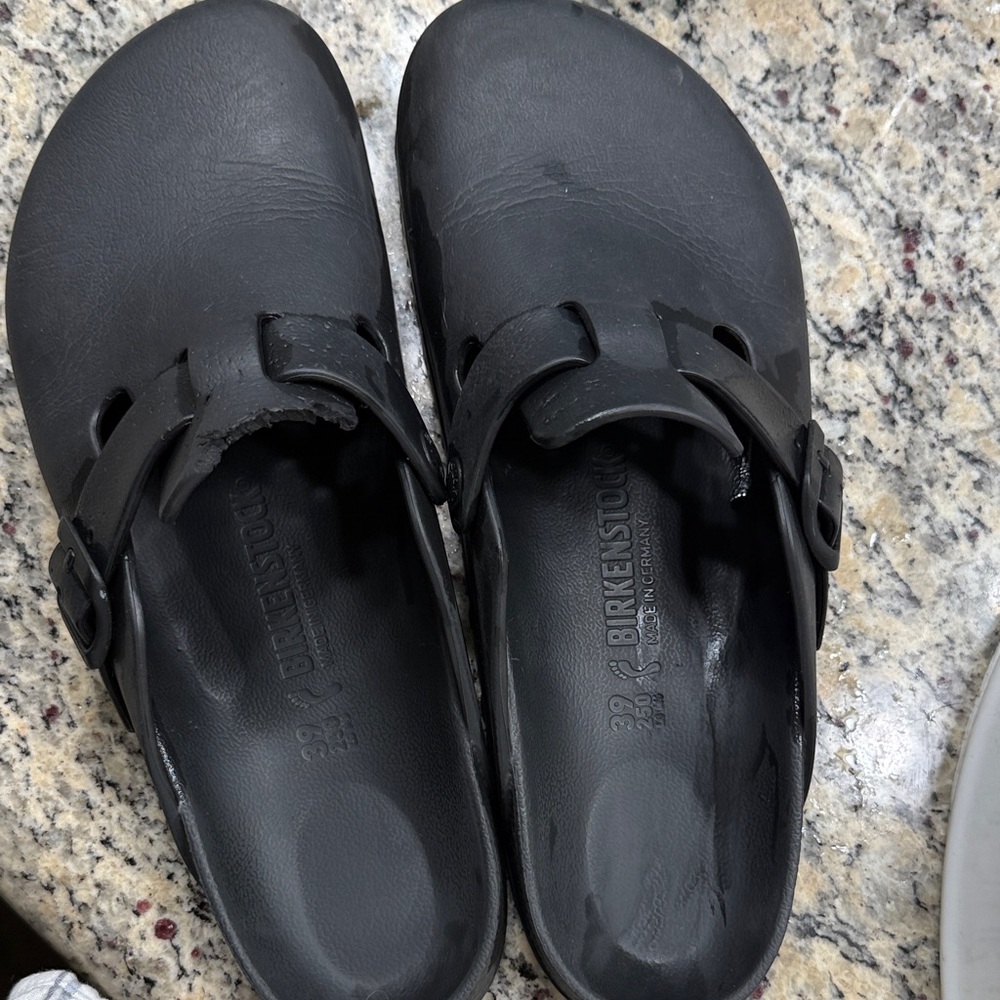 Birkenstock Black Slip-On Sandals
